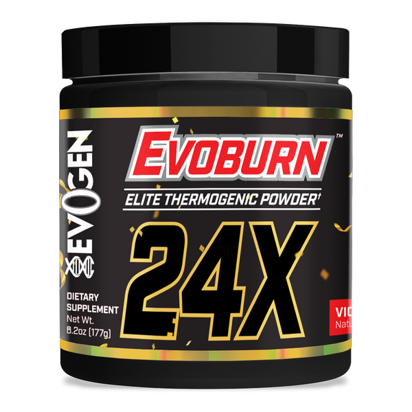 Evogen | Evoburn | Elite Thermogenic Powder | New Product | Victory Punch Flavor | Front Image bottle