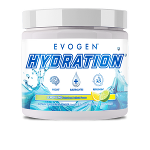 Evogen | Hydration | Full Spectrum Electrolyte Powder | New Product | Lemon Lime Flavor | Front Image bottle