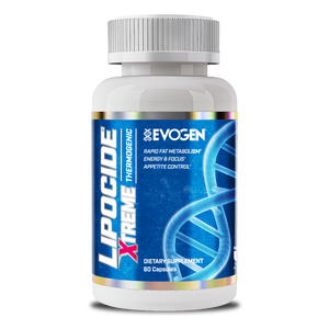 Evogen | Lipocide Xtreme | Maximum Strength | Single Capsule | Extreme Fat Burner | 60 capsules | Front Bottle Image