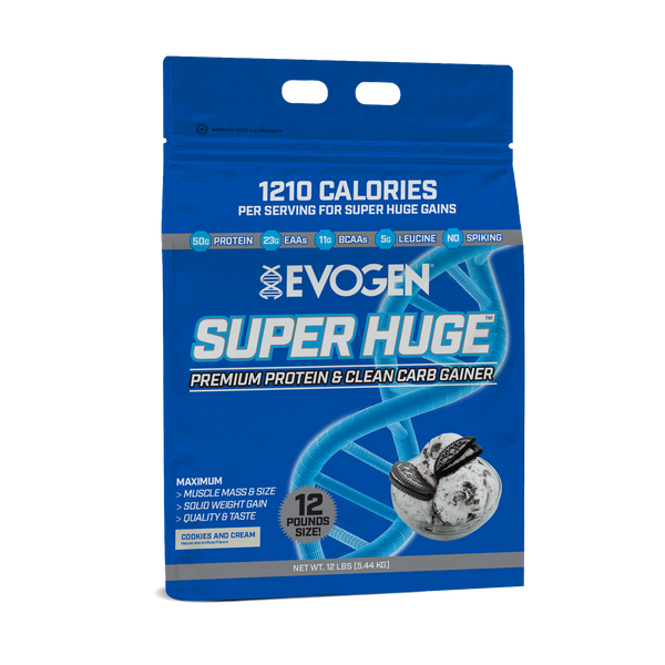 Evogen | Super Huge | Mass Gainer | Cookies and Cream | Front Product Image