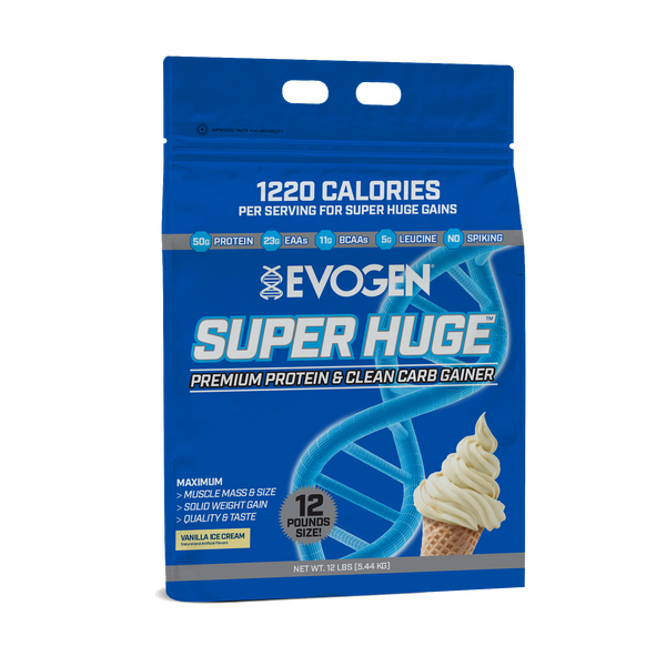 Evogen | Super Huge | Mass Gainer | Vanilla Ice Cream | Front Product Image