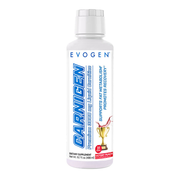 Evogen | Carnigen Liquid L-Carnitine | Victory Punch Flavor | Front Image Bottle