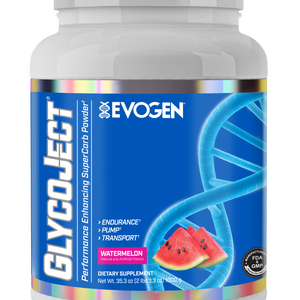 Evogen | GlycoJect | Carbohydrate Endurance Powder | Watermelon Flavor | Front Image Bottle