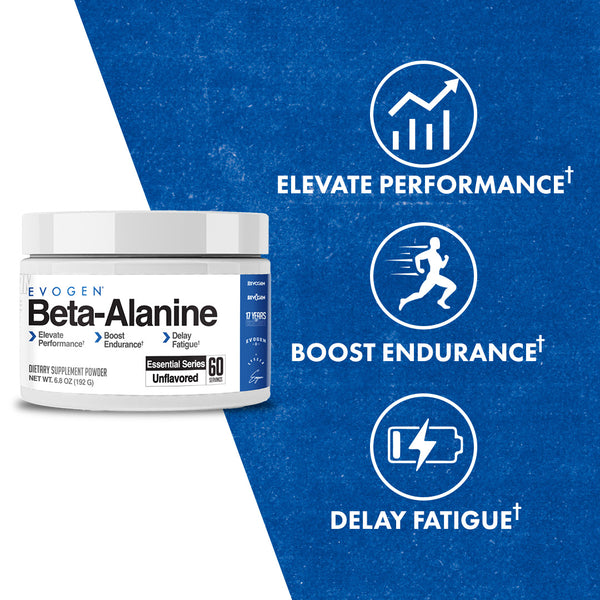 Evogen | Essential Series | Beta-Alanine Powder | Product Callouts